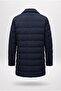 Ds Damat Regular Fit Navy Blue Plain Coat - 6