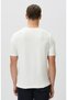 Ekru Jakarlı T-shirt - 5