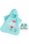 Milk&Moo Sailor Octopus Kids Poncho, %100 Cotton, One Size, 22,5x24 in