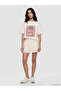 Original Elastic Waist Layered Lace Mini Skirt - 2