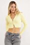 Polo Neck Zippered Crop Bodysuit - 3