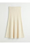 Original Elastic Waist Knitwear Flared Skirt - 5