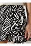 Two Mt Shop Quality Lcw Vision Black Raschel Patterned Mini Women's Shorts Skirt - 3