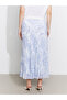 Original Elastic Waist Patterned Women's Chiffon Skirt - 4