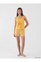 Lcw Dream Yellow Crew Neck Women's Shorts Pajama Set - 2