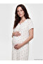 Two Mt Shop Quality Lcw Dream Ecru Combed Cotton Patterned Nightgown - 2