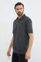 Zippered Polo Neck Piqué T-Shirt - 5