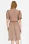 Women's Mink V Neck Elastic Waist Short Sleeve Flared Dress Arm-25Y 001001 - 8