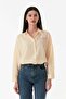 Striped Ribbon Printed Long Back Casual Shirt