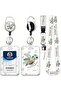 Lanyard with ID Holder Clip,Retractable Keychain Badge Reel Heavy Duty, Teacher Nurse Work Office... - 7