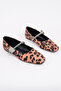 Int-501 Flat Sole Stoned Belted Ballerinas