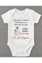 Where I Feel Most Peaceful Is in My Father's Arms Printed Baby Bodysuit with Snap Fasteners