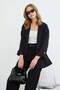 Shawl Collar Blazer Jacket with Layered Sleeves - 3