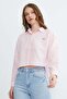 Crop Shirt with Butterfly Accessories - 2