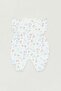 Floral Sleeve Ruffle Girls' Jumpsuit