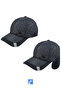 70% Acrylic, 30% Cotton, Soft Fleece Lined, Ear Flap, Waterproof Hat (Quilted) - 4