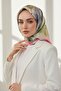 100% Twill Silk Watercolor Flower Patterned Khaki Color 90x90 Scarf Sewing Pattern : Hand Sewing - 4