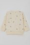 Baby Girl Tracksuit Set Pink Floral Print 6 Months-2 Years, Cream - 6