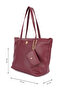 Burgundy Women's Shoulder Bag Us26196 - 3