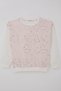 Girl's Sweatshirt with Sequin Butterfly Embroidery t Tulle with Floral Detail, 8-12 Years, Pink - 3