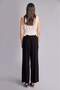 Culotte High Waist Wide Leg Viscose Black Trousers H1047Ax26Sm - 4