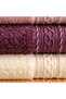 Pastel Aura 100% Cotton 6-Piece Face Towel Set 50X90 cm Soft Textured Absorbent Bath Towel Multi-Colored - 7