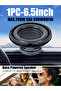 6.5inch x1pc Car Subwoofer 6.5 inch 200W Audio Bass Speaker Car Component Stereo Modification for Ca - 8