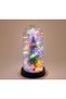 New year's themed lighted decorative glass lantern alk5077