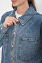 0694 Double Pocket Oversize Denim Jacket - Ice Blue - 5