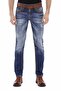 Cd483 Men's Washed Jeans with Embroidered Pockets - 3