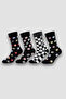 4-Piece Black Men's Fashion Cotton Seamless Reinforced Gaming Socks - Premium - 2
