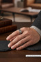 Authentic Wave Pattern Special Design Masculine Adjustable Men's Ring - 2