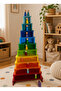 Montessori Waldorf Wooden Rainbow Mega Play Set 4 Pieces - 8
