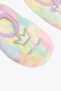 Girl's Tie-Dye Patterned Rainbow Unicorn Embroidered Non-Slip Sole Play Shoes - 3