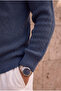 Nolan Oversize Thessaloniki Knit Half-Zip Men's Knitwear Sweater - Indigo - 5