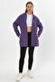 Hooded Shoulder Detailed Long Cardigan (B22-30305) - 2