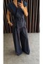 Navy Blue Tie-Dye Vest Suit - 7