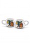Handcrafted, Double-Sided Embossed Pattern 2-Piece Cup-Mug Set, 5 Different Models - 2