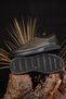 Men's Winter 100% Genuine Leather Black Casual Shoes Non-Slip Sole and Waterproof - 7