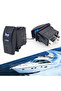 12V/24V Horn Rocker Switch Car Boat SPST (ON)-OFF Momentary Rocker Toggle Switch Blue Led 5 Pin f...