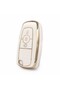 Luxury Ford Mustang Fusion Ecosport F150 F250 Ranger Kuga White Gold Nano Key Case Cover 1St Quality