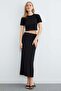 Basic Slit Modal Skirt 2-Piece Set - 7