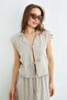 2-Piece Set with Tie-Front Jacquard Skirt - 6