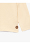 Buttoned Long Sleeve Crew Neck Cotton Sweatshirt - 5