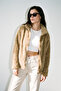 Women's Oversize Zippered Teddy Plush Cardigan - 5