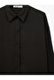 Buttoned Long Sleeve Classic Collar Shirt - 8