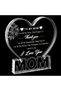 Gifts for Mom Birthday Gifts for Mom from Daughter Son Delicate Rose Acrylic Heart Plaque Mom Pre...