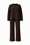 Aktilit Cotton Thread Ribbed Slit Knitwear Set - 3