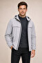 Men's Stone Hooded Nova Fabric Stylish Seasonal Waterproof and Windproof Raincoat - 3