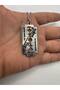 Gothic Style Necklace with Razor Figure – Silver Color Unisex Metal Jewelry - 2